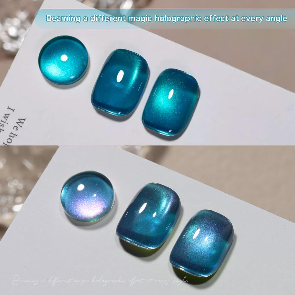 GAOY Glitter Cat Eye color 2 with magnet for magnetic pattern