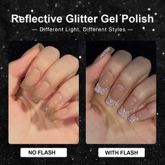 GAOY Glitter Gel Kit packaging open highlights convenient at-home set for quick manicures
