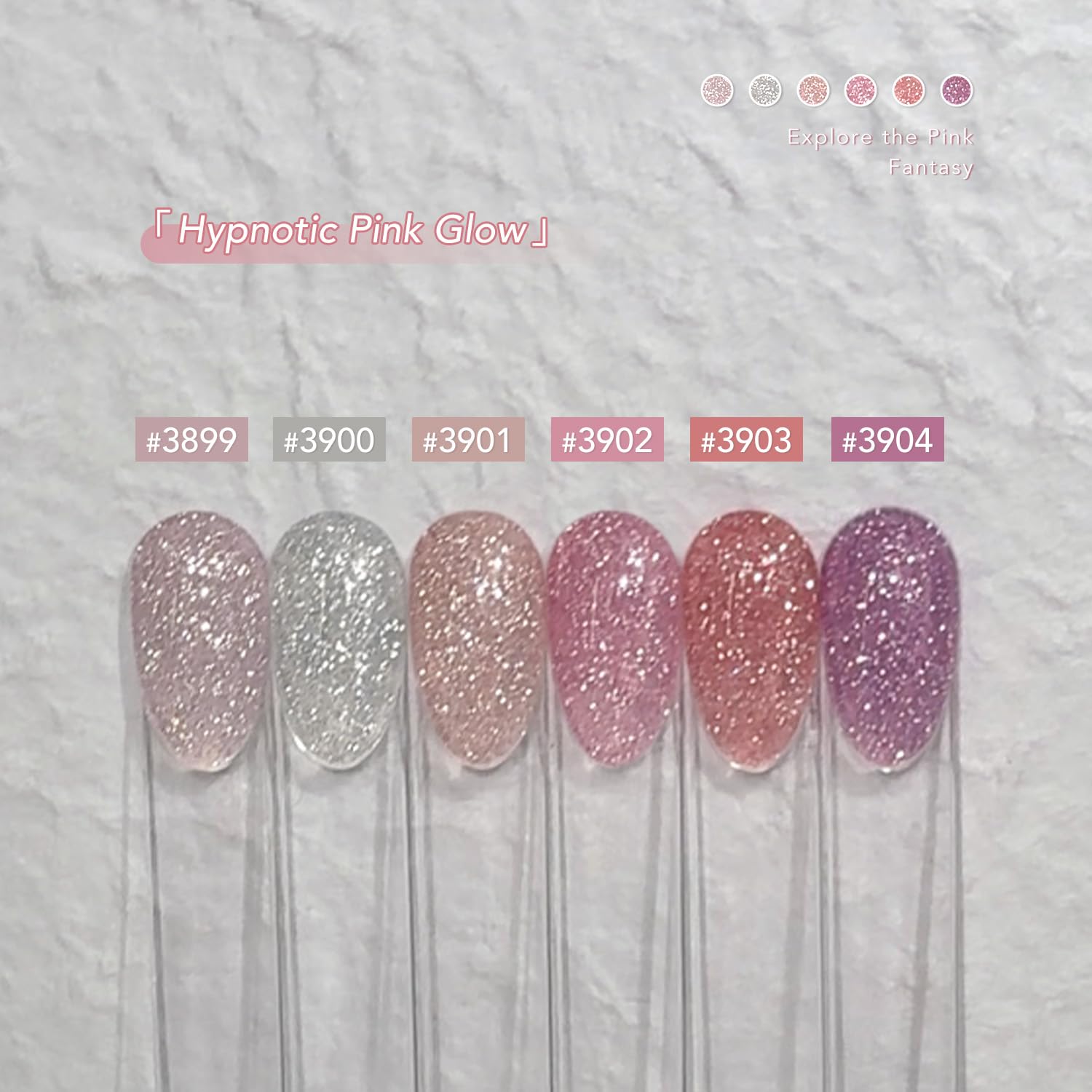 GAOY Glitter Jelly Gel Nail Polish Crushed Diamond delivers luxe glitter finish.