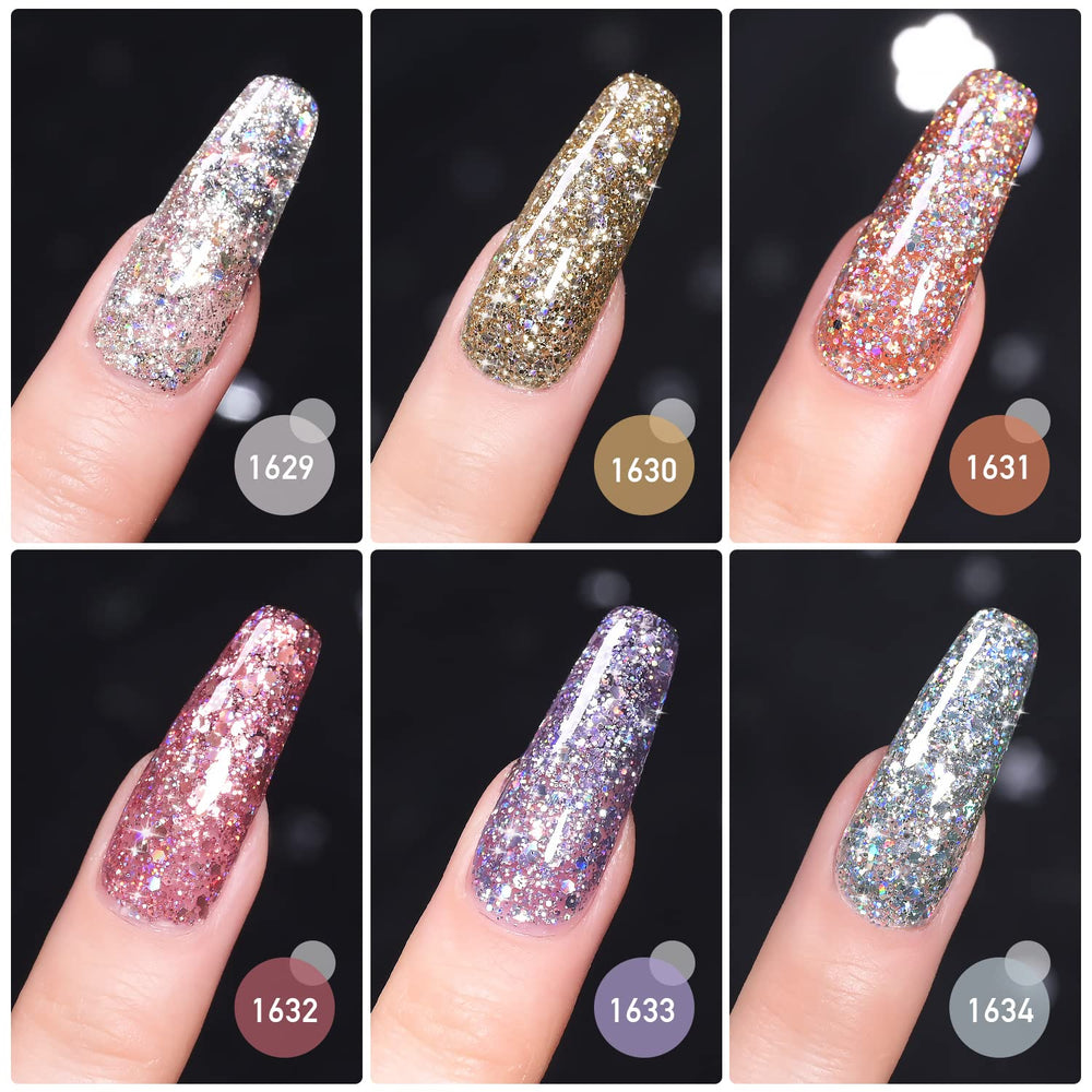 GAOY Glitter Silver Nail Polish offering chrome-like sparkle for nails