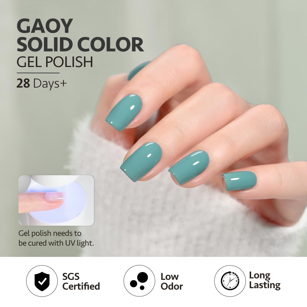 GAOY glossy top coat enables shiny finishes with option for matte look.