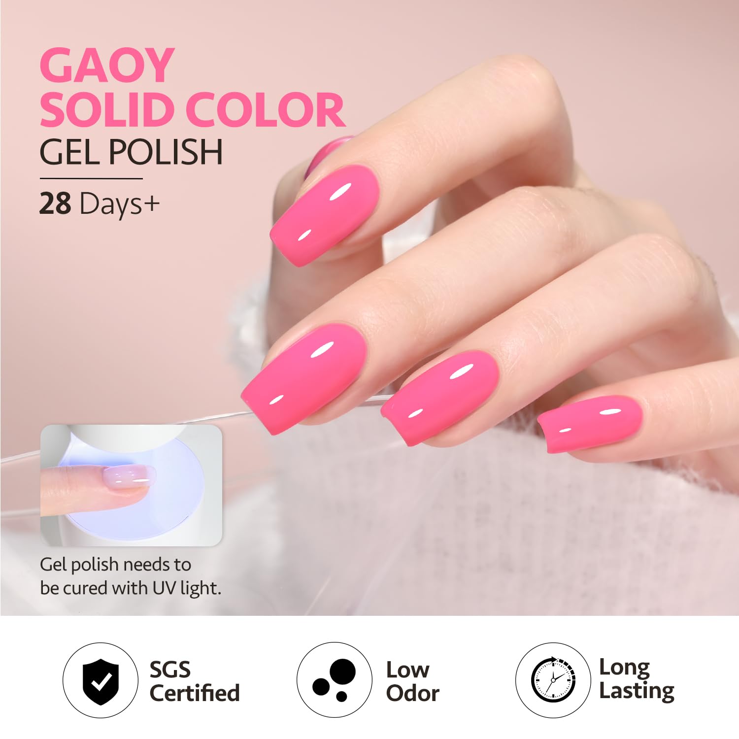 GAOY glossy vs matte finish option image supports versatile manicure looks.