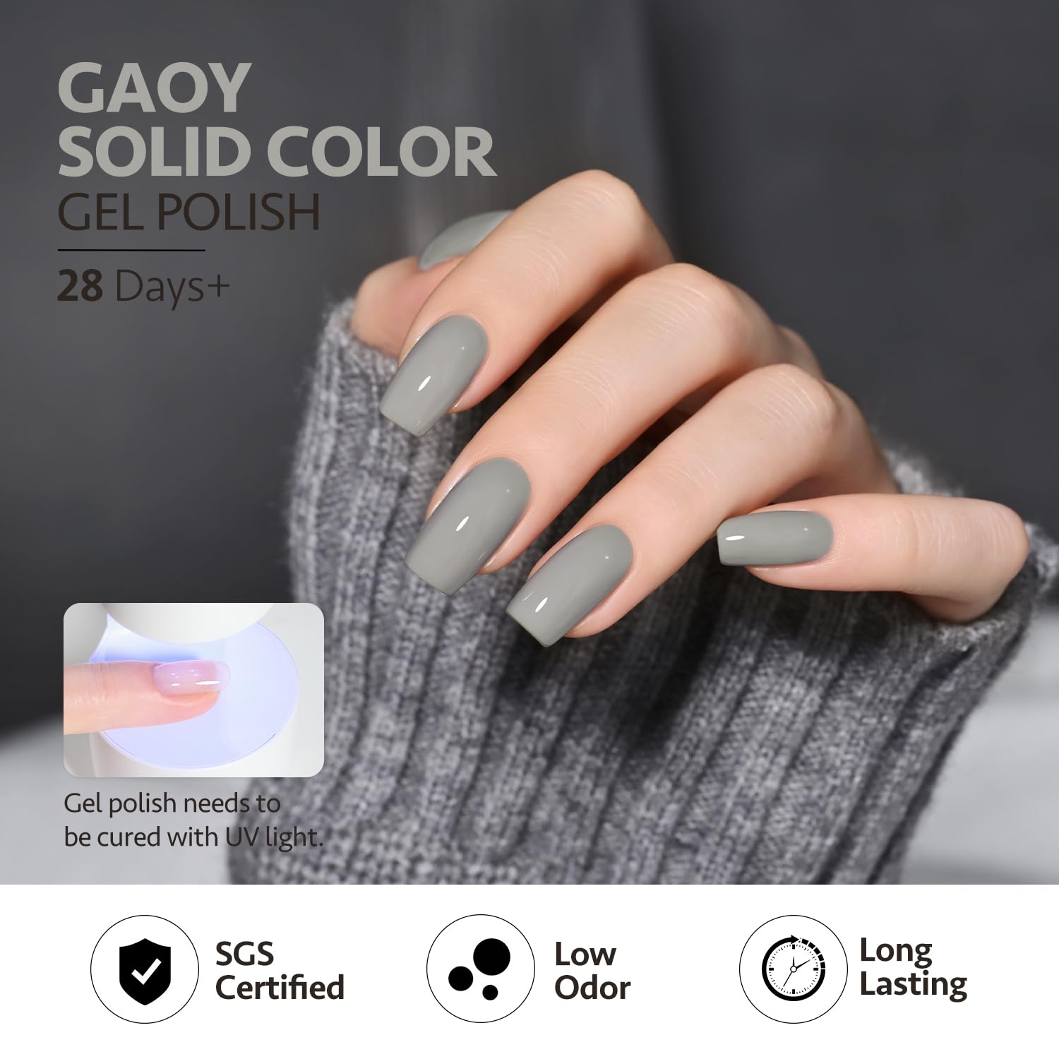 GAOY soak-off gel polish removal process shown