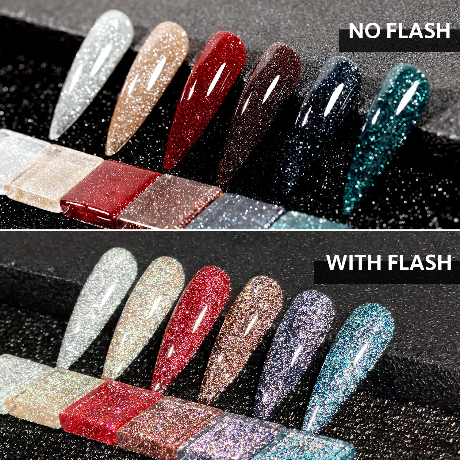 GAOY Holographic glitter gel bottle captures shifting shine under lights