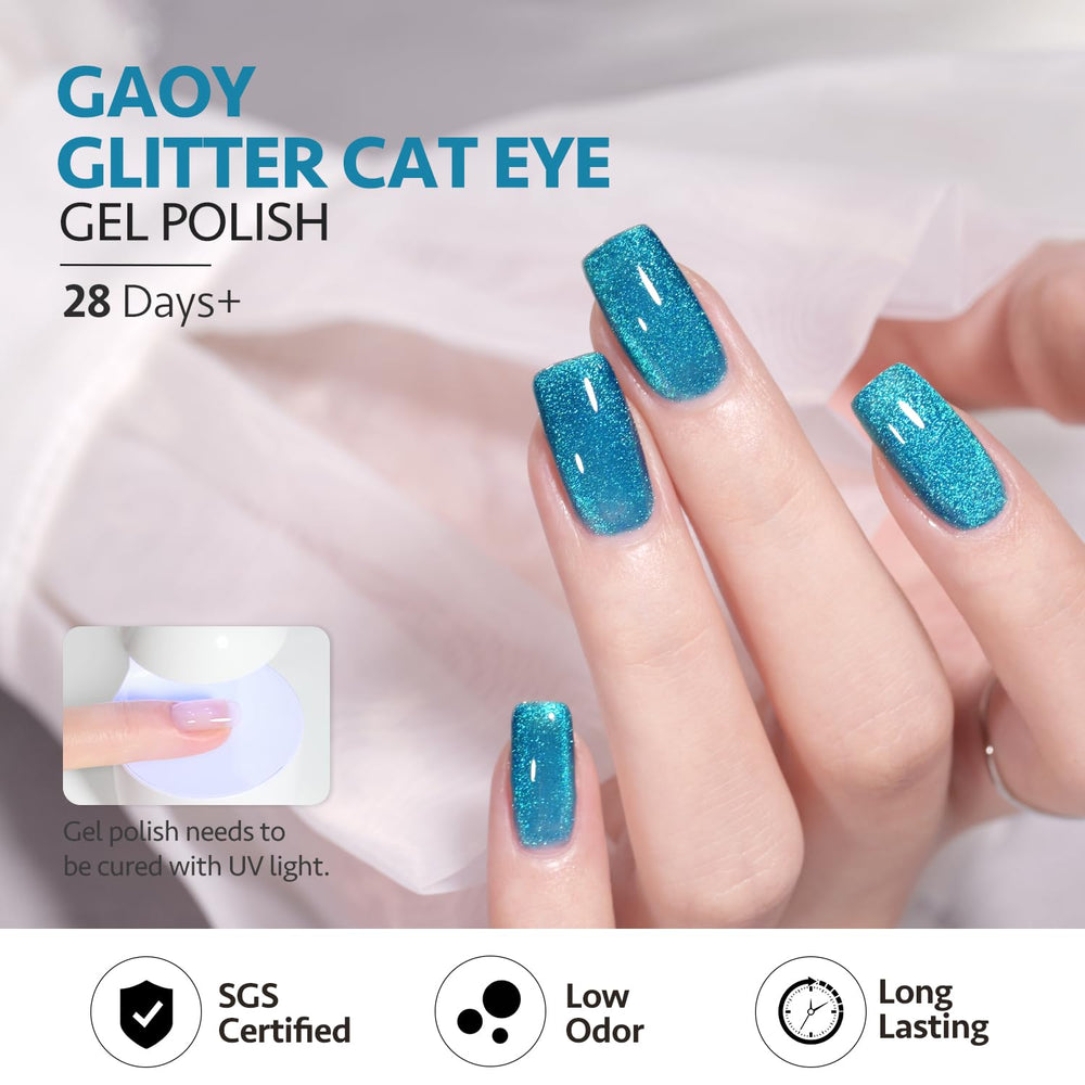 GAOY holographic finish close-up highlights long-lasting shine and dimension.
