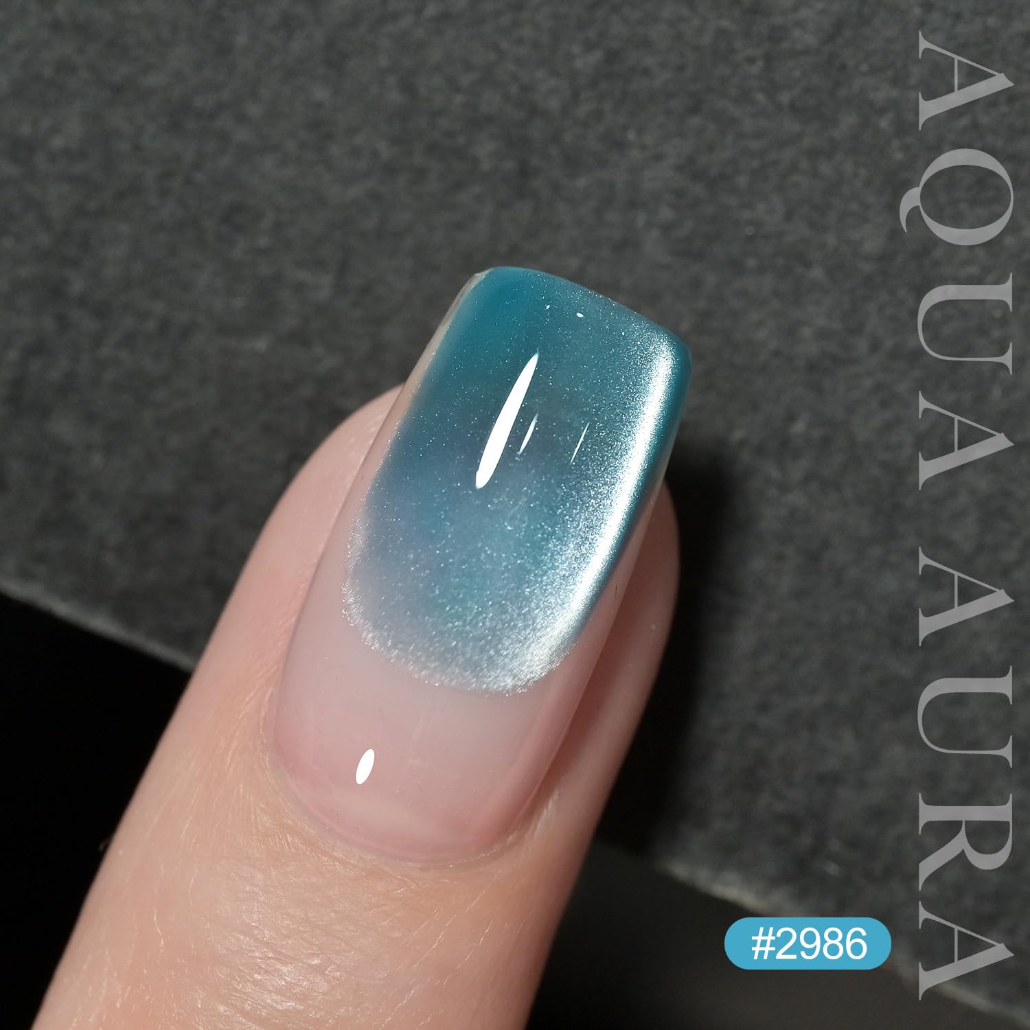 GAOY Jelly Blue UV cure step showing 60 seconds for a durable finish