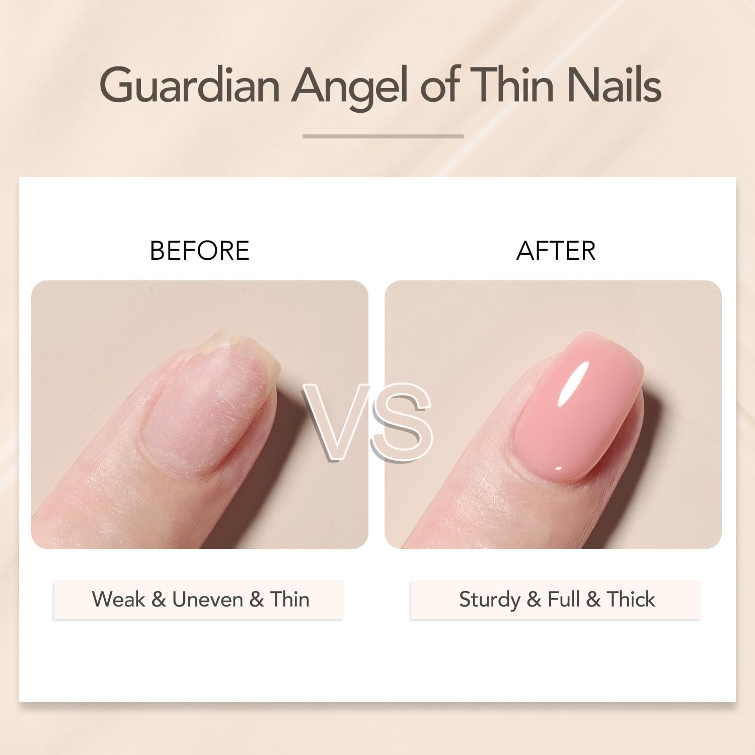 GAOY jelly builder base nails provide natural strength and smoother lift resistance