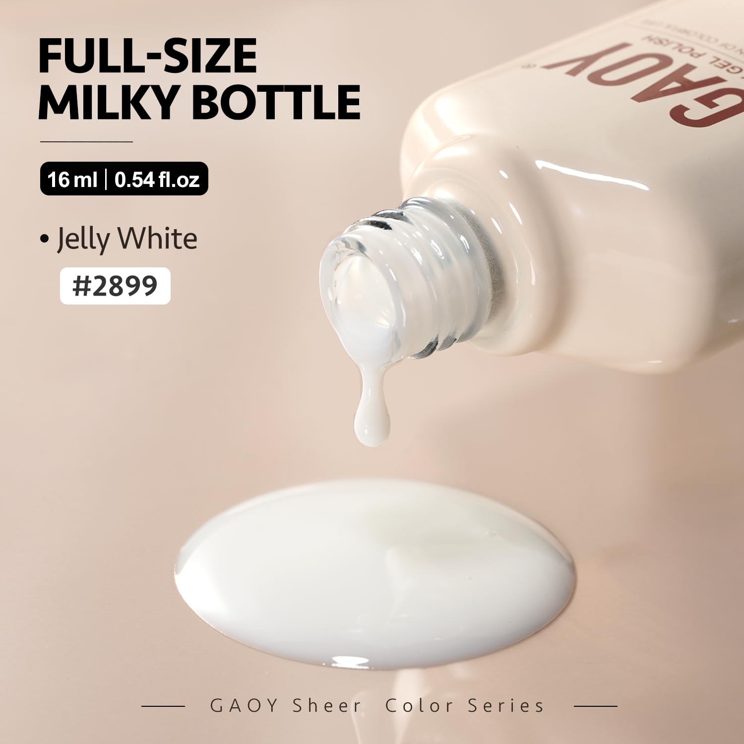 GAOY Jelly Gel Nail Polish 2899 jelly finish ready for versatile looks