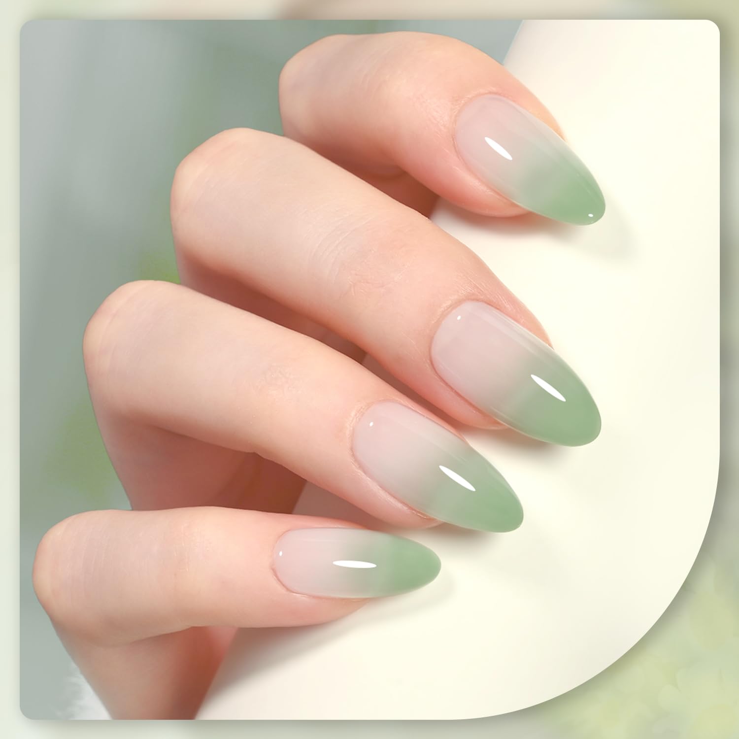 GAOY Jelly Gel Nail Polish buildable layers demonstrate customizable opacity for DIY nails.