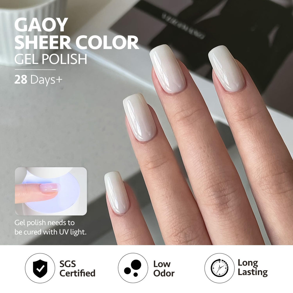 GAOY Jelly polish in nail-art setup for at-home DIY spa night