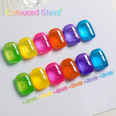 GAOY Jelly Neon Gel Polish color swatches display translucent to vivid shades.
