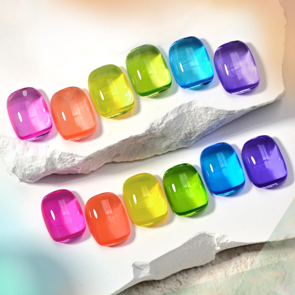 GAOY Jelly Neon Gel Polish long-wear finish on nails.