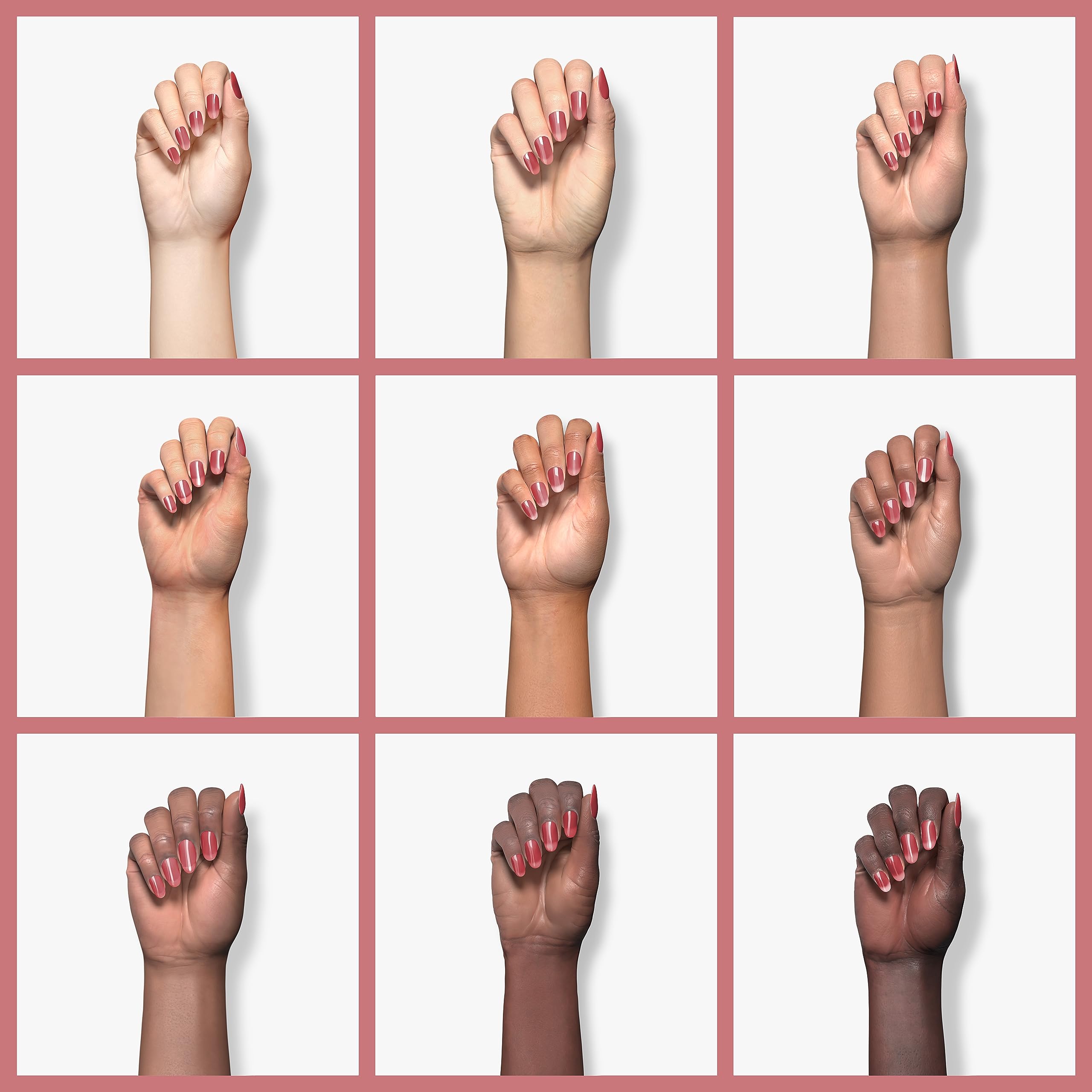 GAOY Jelly Nude Gel Nail Polish 1305 glossy finish with shimmery jelly look
