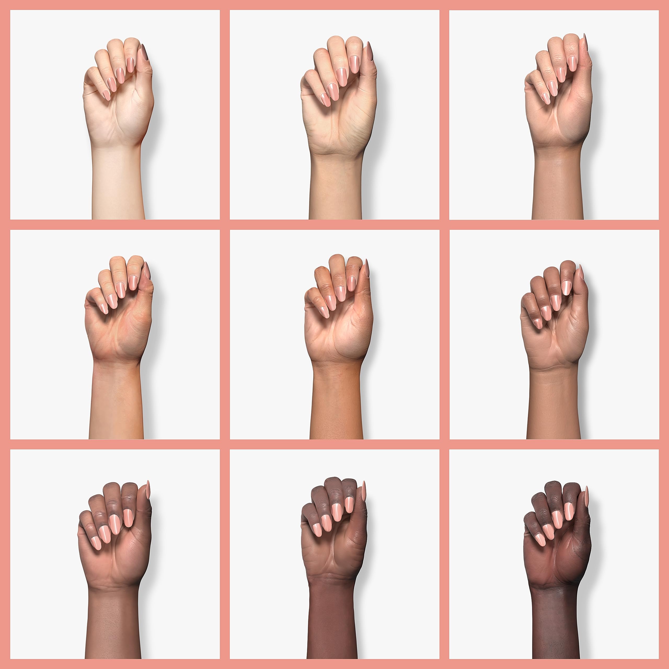 Nails using GAOY Jelly Nude Cappuccino show a soft, glossy jelly finish.