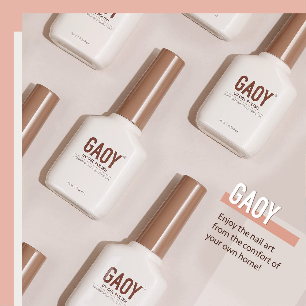 GAOY Jelly Nude 16ml packaging ideal for home nail art.
