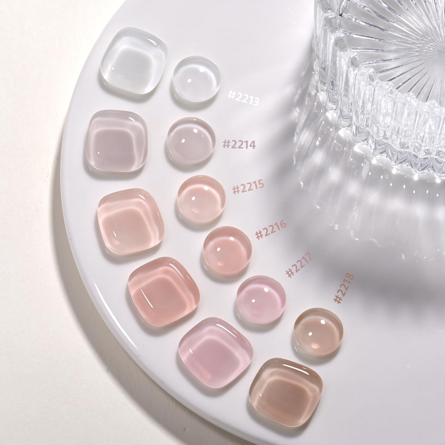 GAOY Jelly Nude packaging shows six color tubes for convenient selection