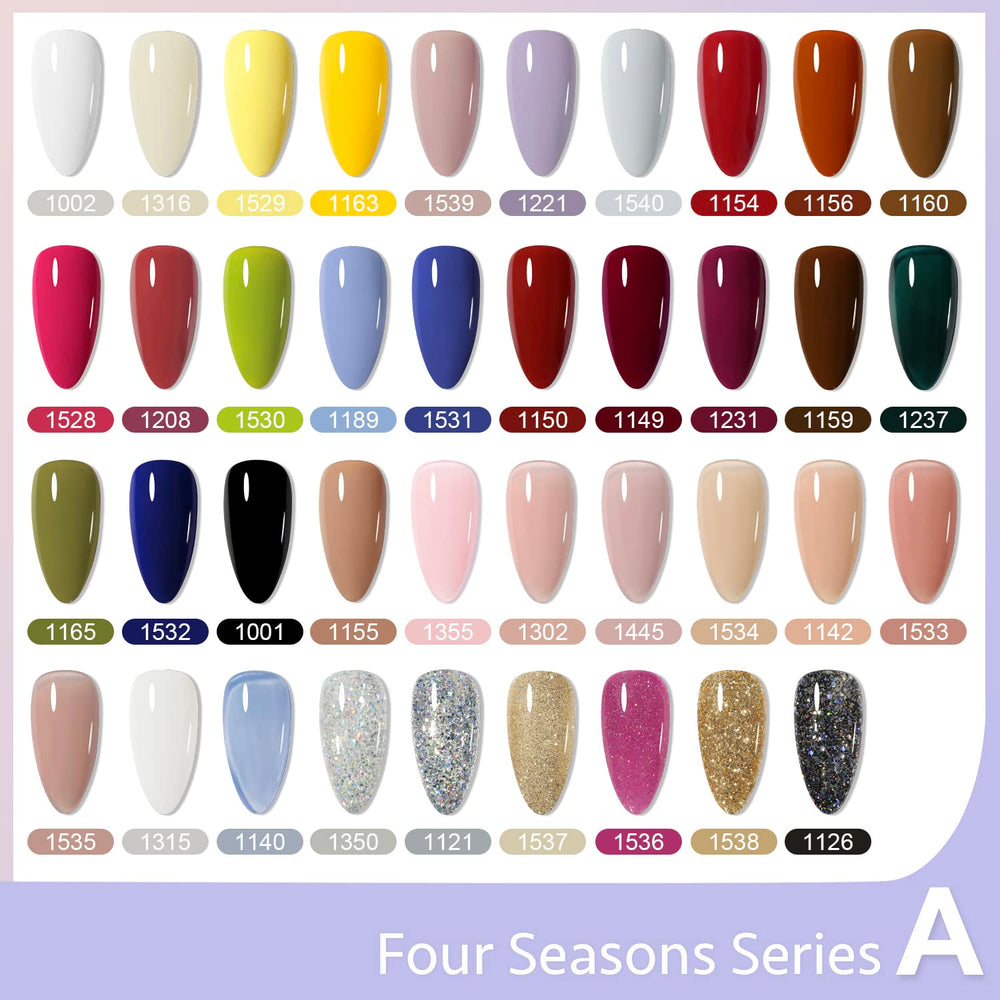 GAOY jelly nude glitter navy blue colors for elegant, long-lasting nails.