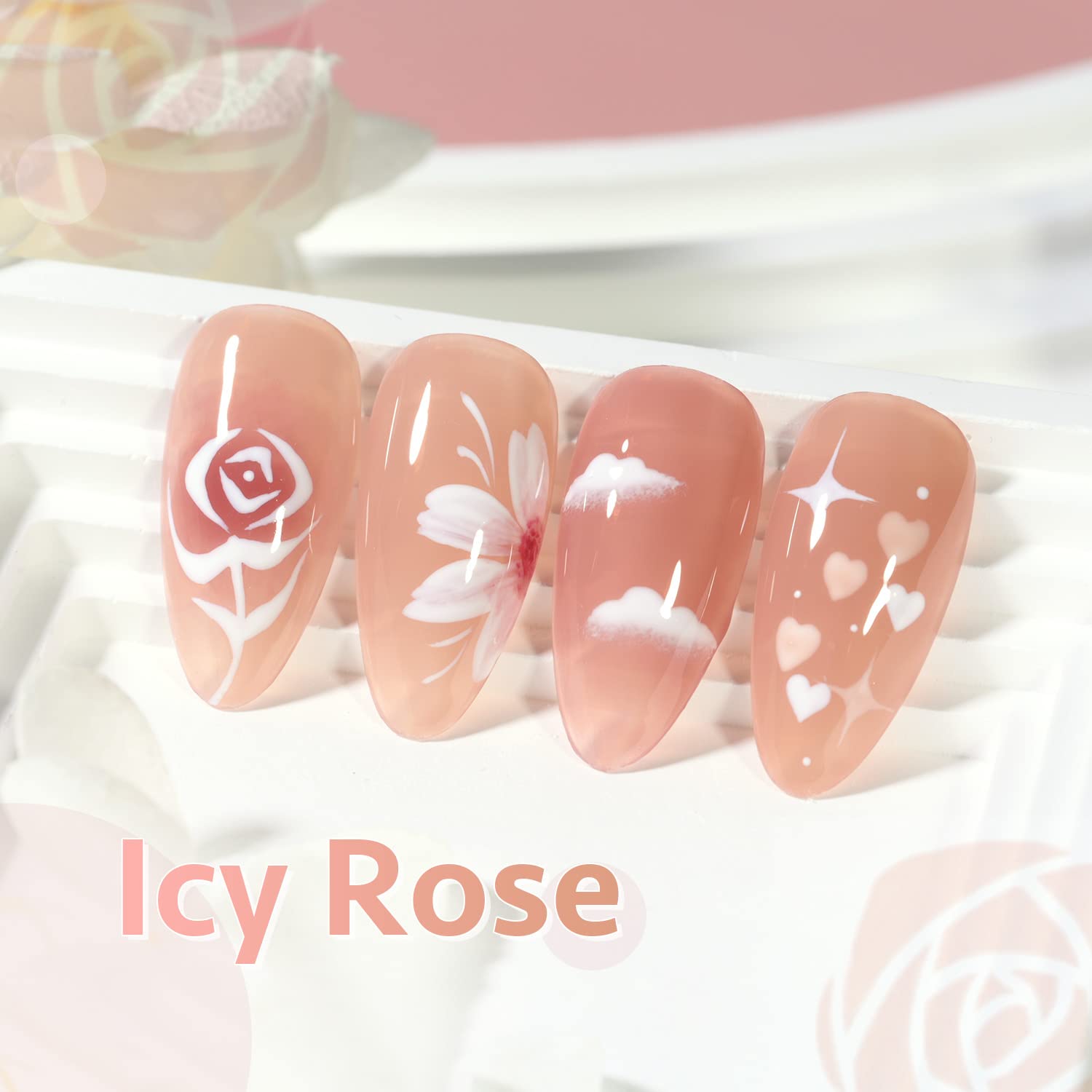 GAOY Jelly Pink Nude gel polish is toxic-free and SGS certified