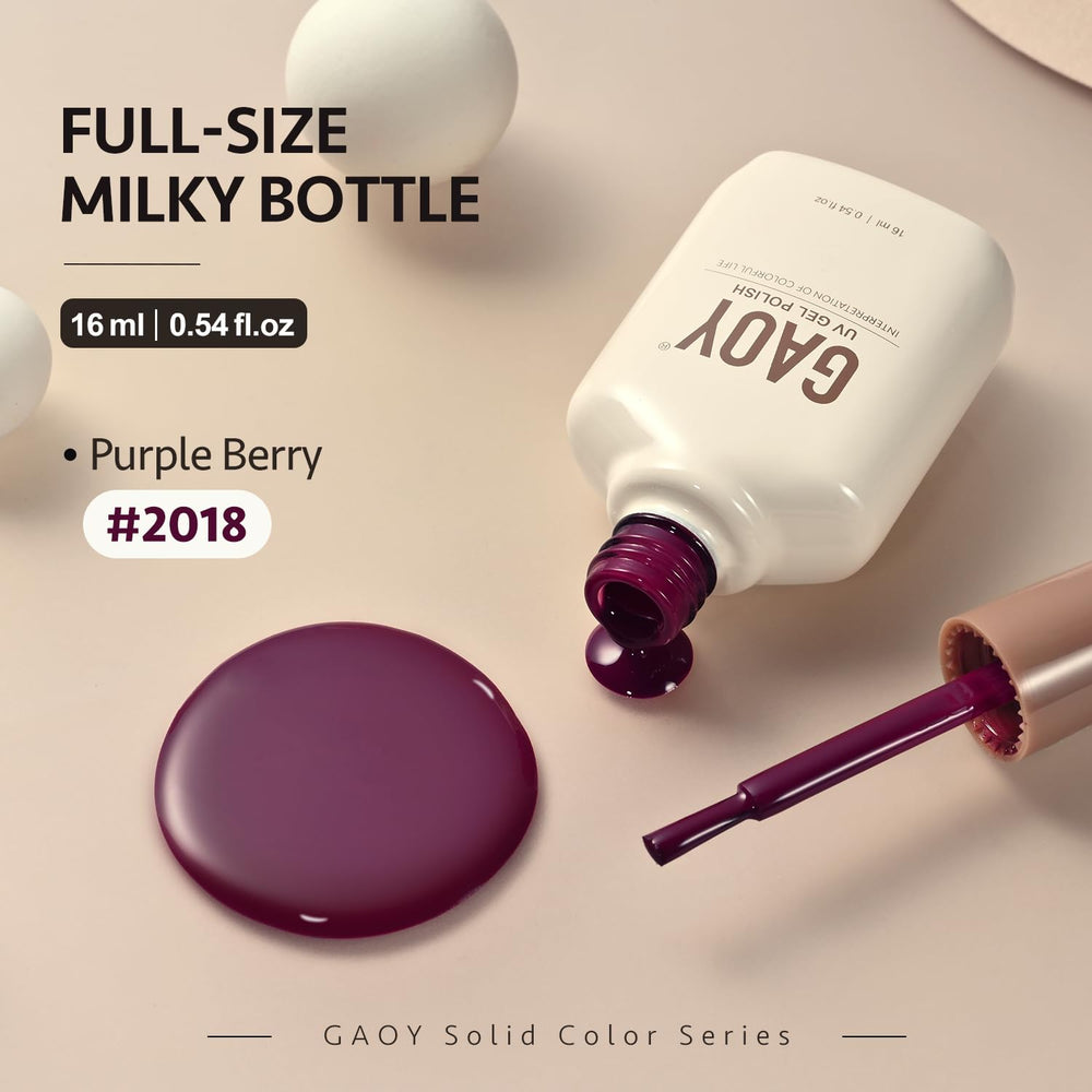 GAOY Jelly Purple packaging highlights a generous 16ml bottle for home use.