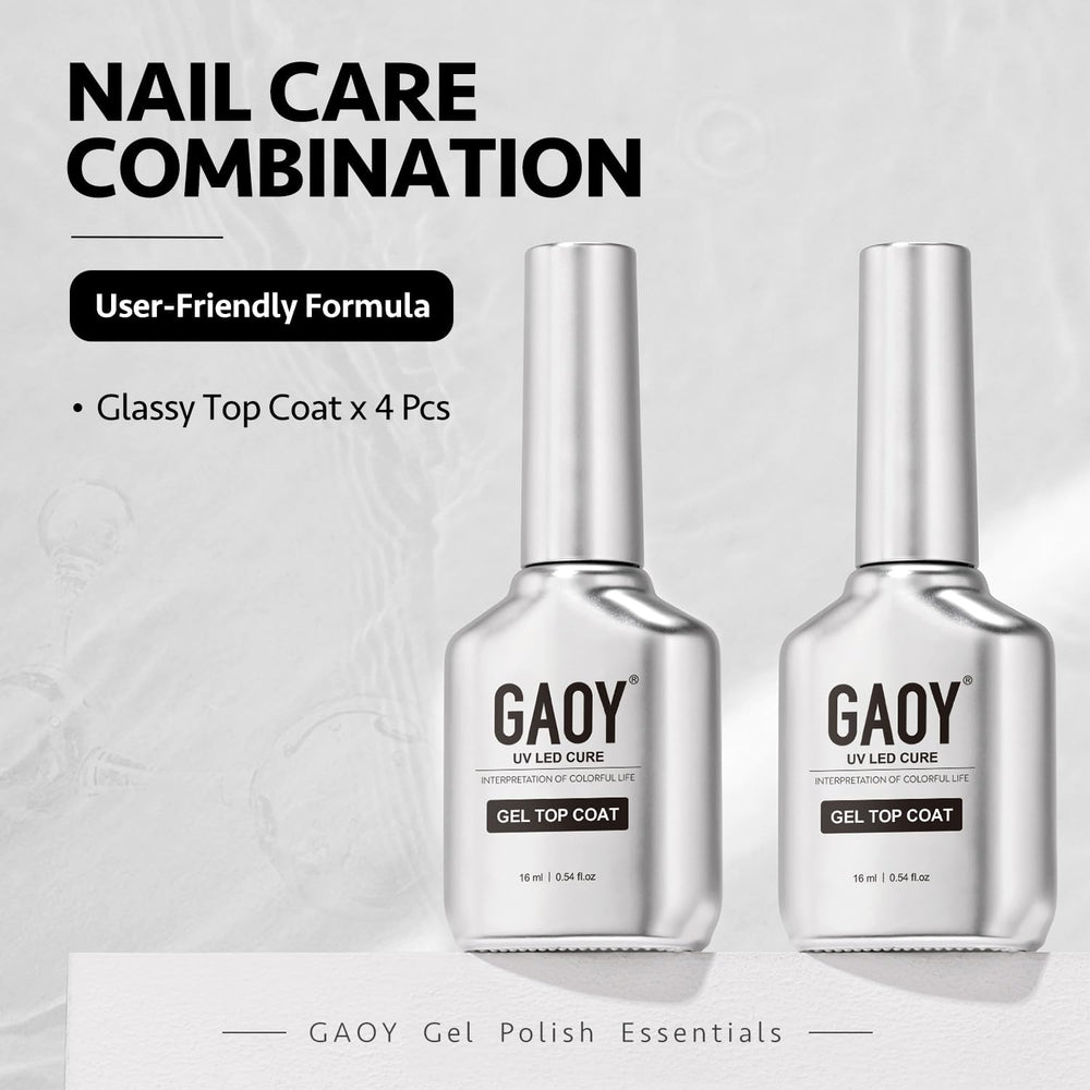 GAOY four large bottles in a value-pack for extended manicures