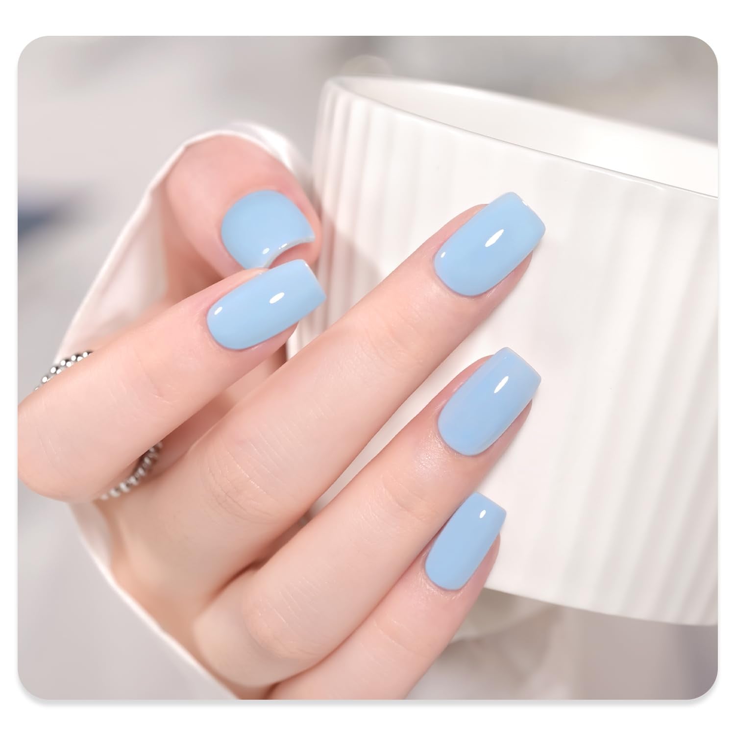 GAOY Calm Breeze shade swatch showing the blue color reference