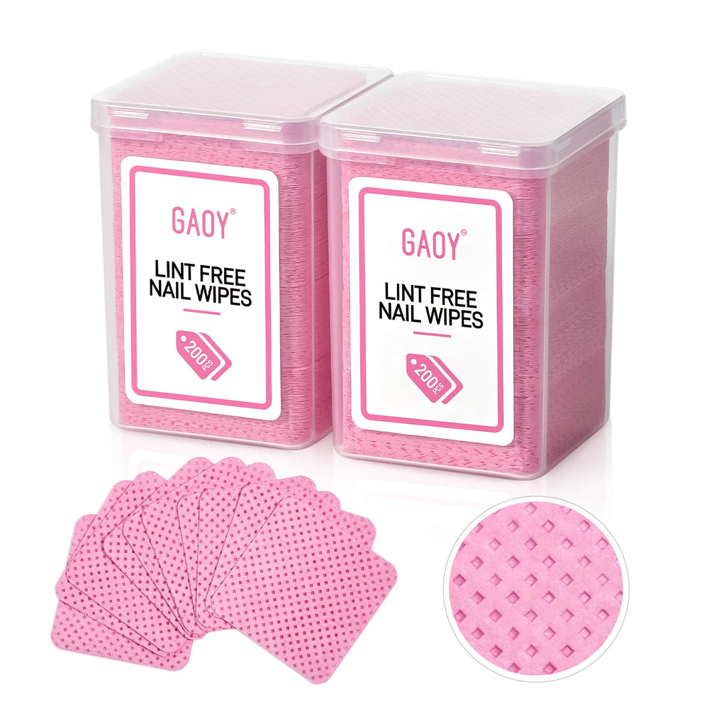 GAOY lint-free nail wipes packaging highlighting value for home and salon use
