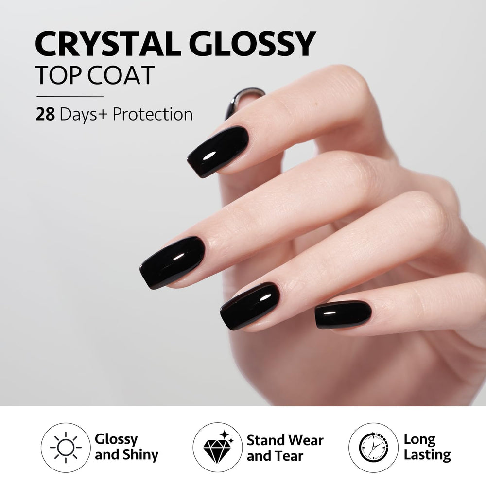 GAOY long-lasting manicure close-up showing a glossy finish under lighting.