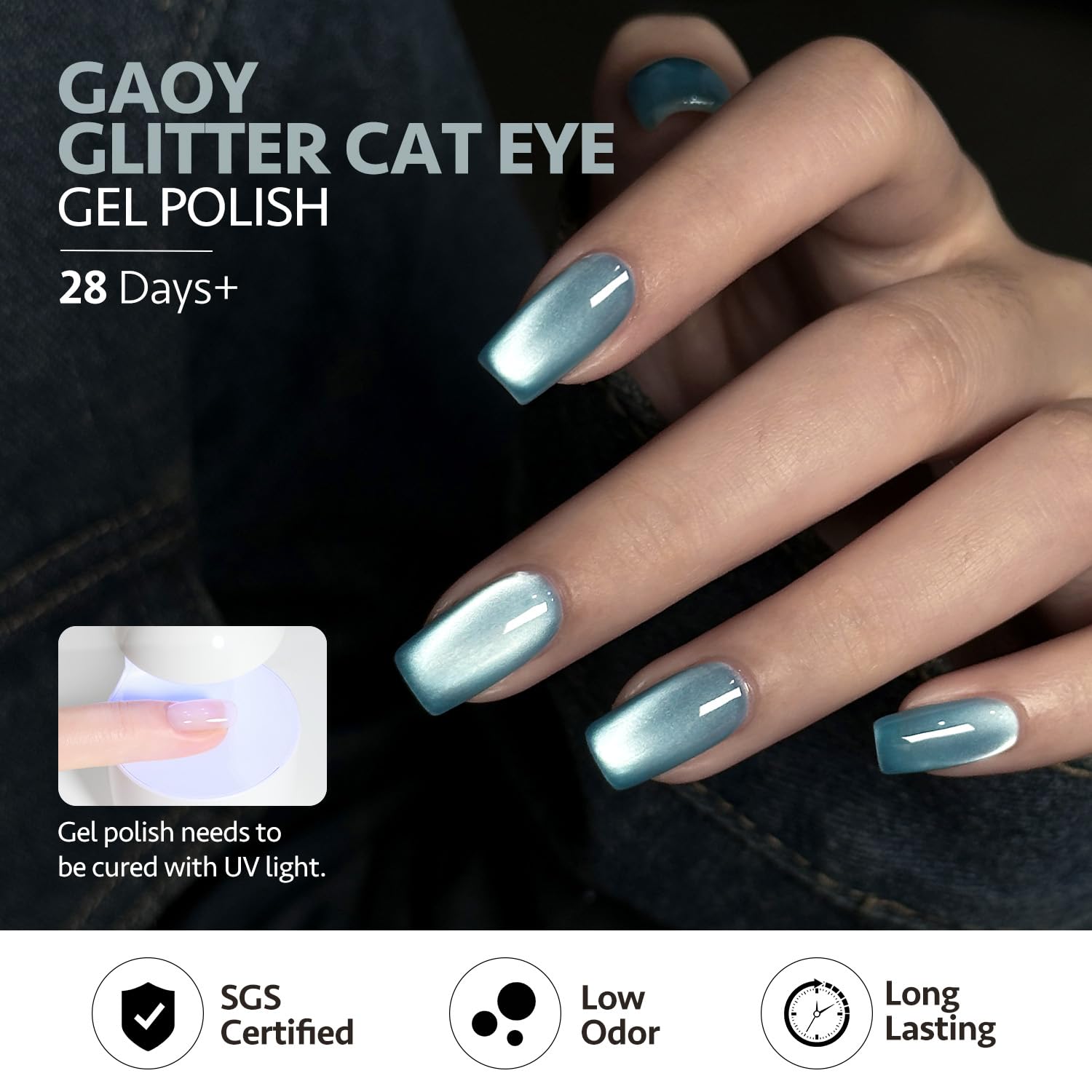GAOY long-lasting finish can endure weeks with proper base and top coats.