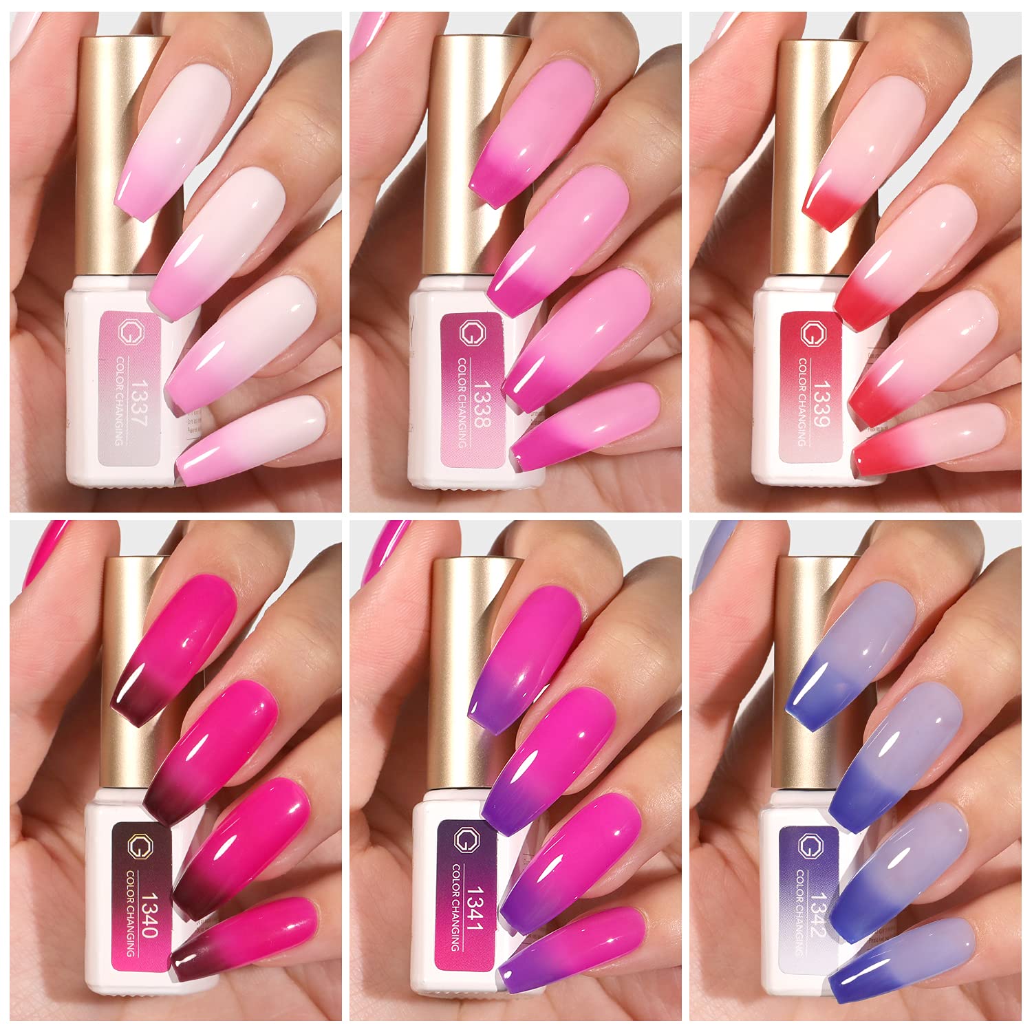 GAOY long-lasting gel nails up to four weeks with base/top coat
