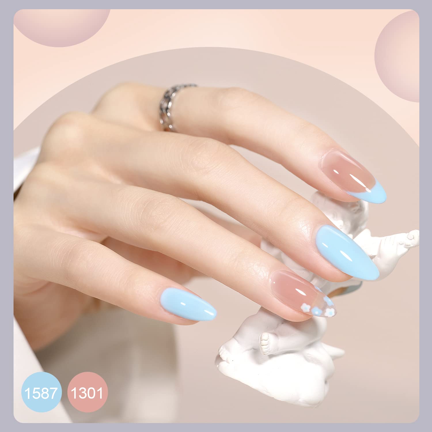 GAOY matte top coat swatch for a sophisticated non-glossy look.