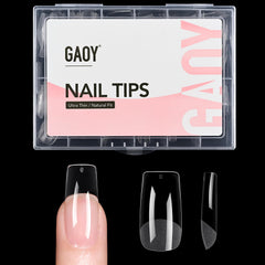 GAOY medium-square gel nail tips collection—240pcs for versatile nail design.