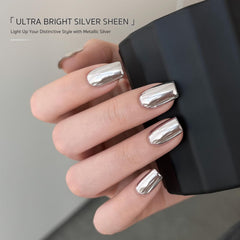 GAOY metallic gel nails cured with UV/LED for quick salon-grade results.