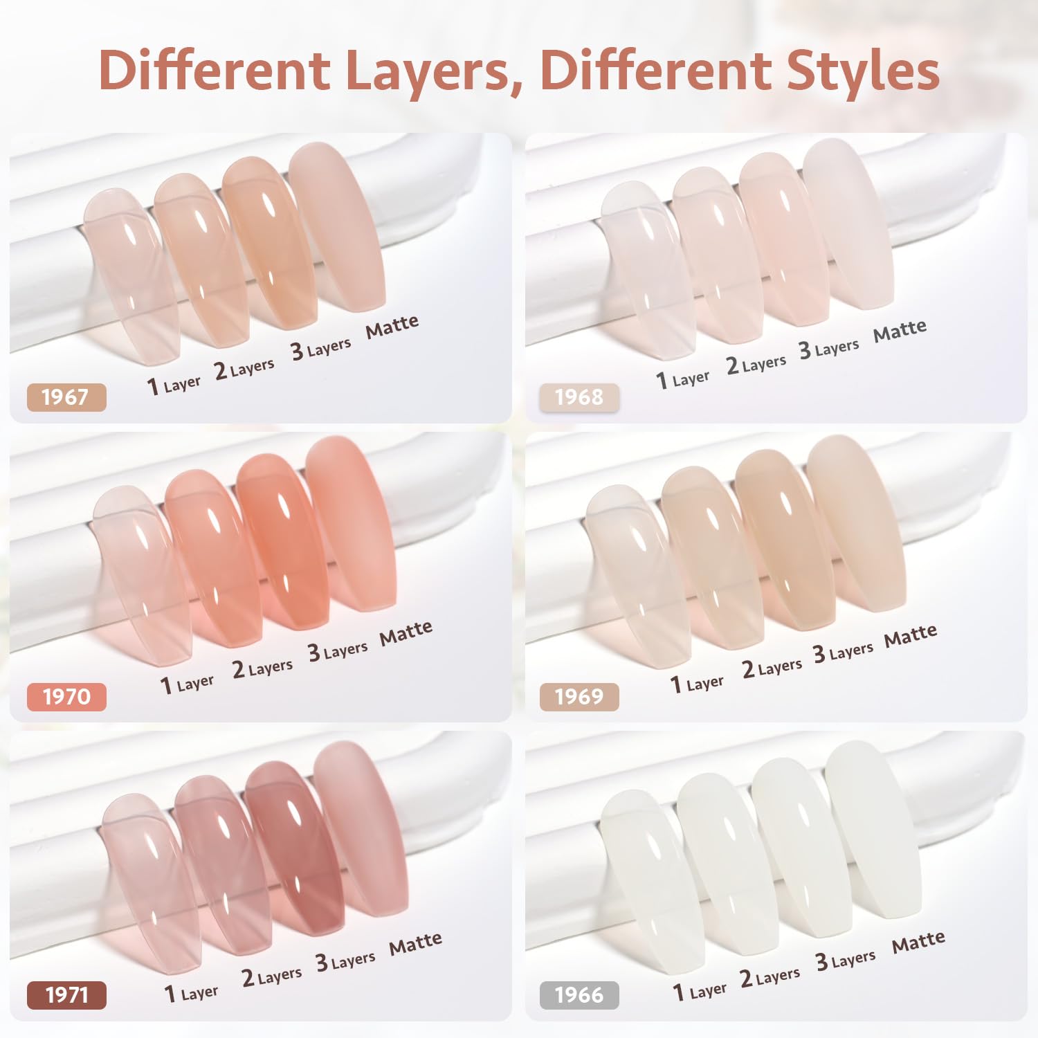 GAOY Milky Jelly Nude DIY kit for at-home nail art and inspiration