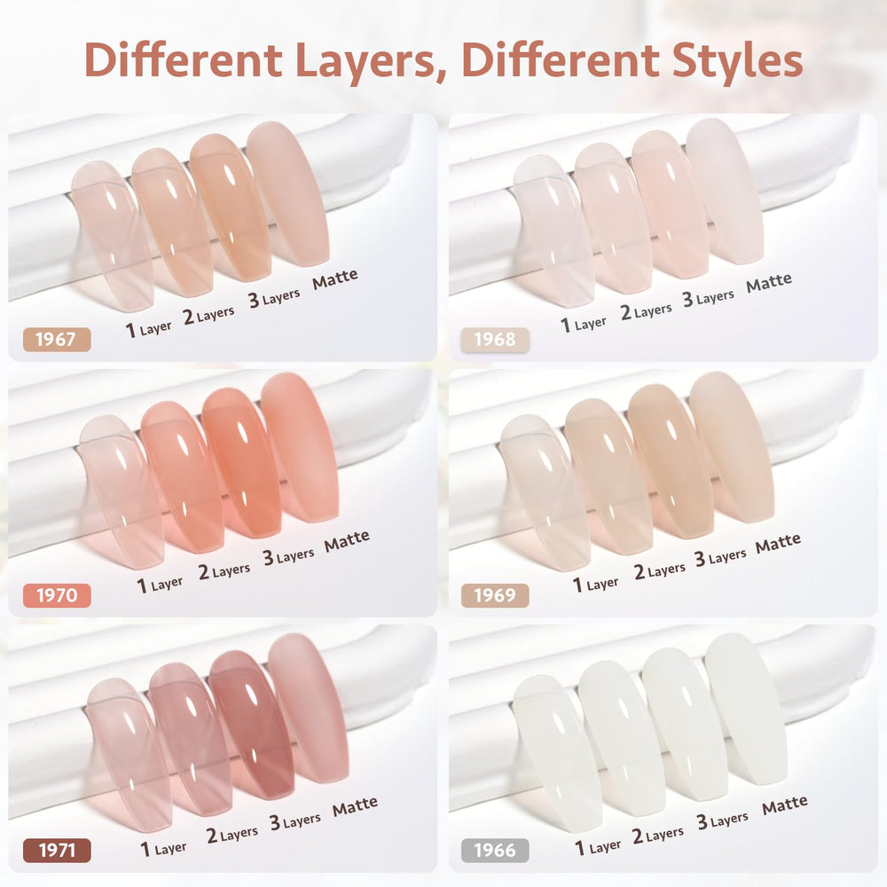GAOY Milky Jelly Nude DIY kit for at-home nail art and inspiration