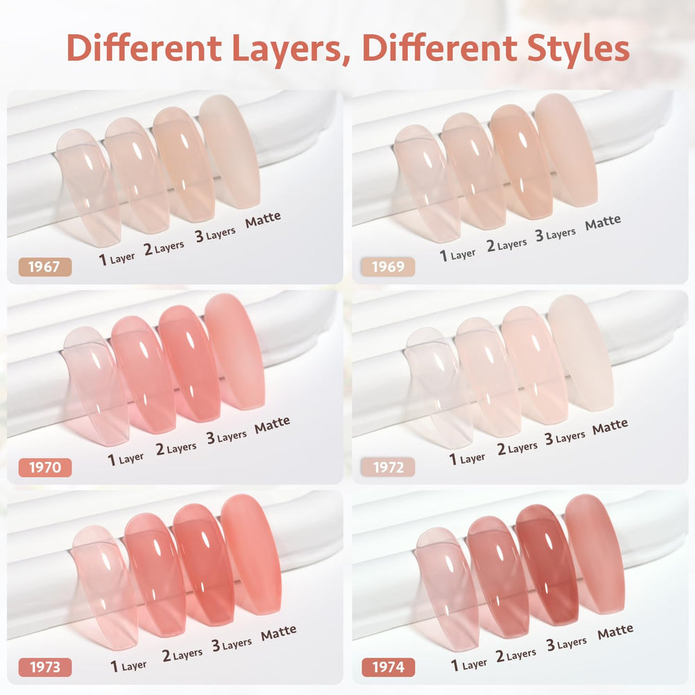 GAOY Milky Pink Jelly Nude packaging box emphasizing safety and SGS certification.