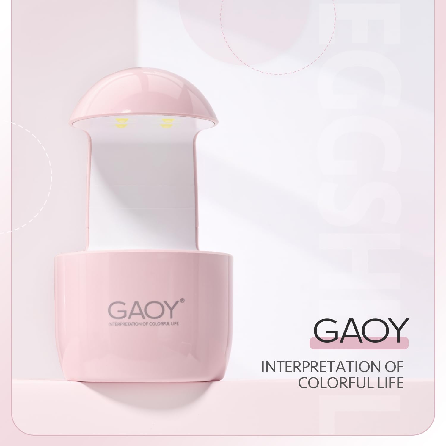 GAOY Mini UV Light USB-powered cable ensures easy setup.