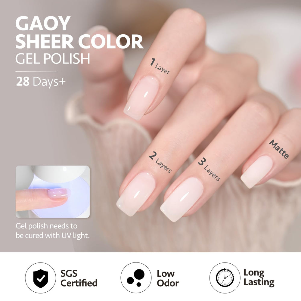 GAOY Mizzle gel polish curing under UV light in 60 seconds