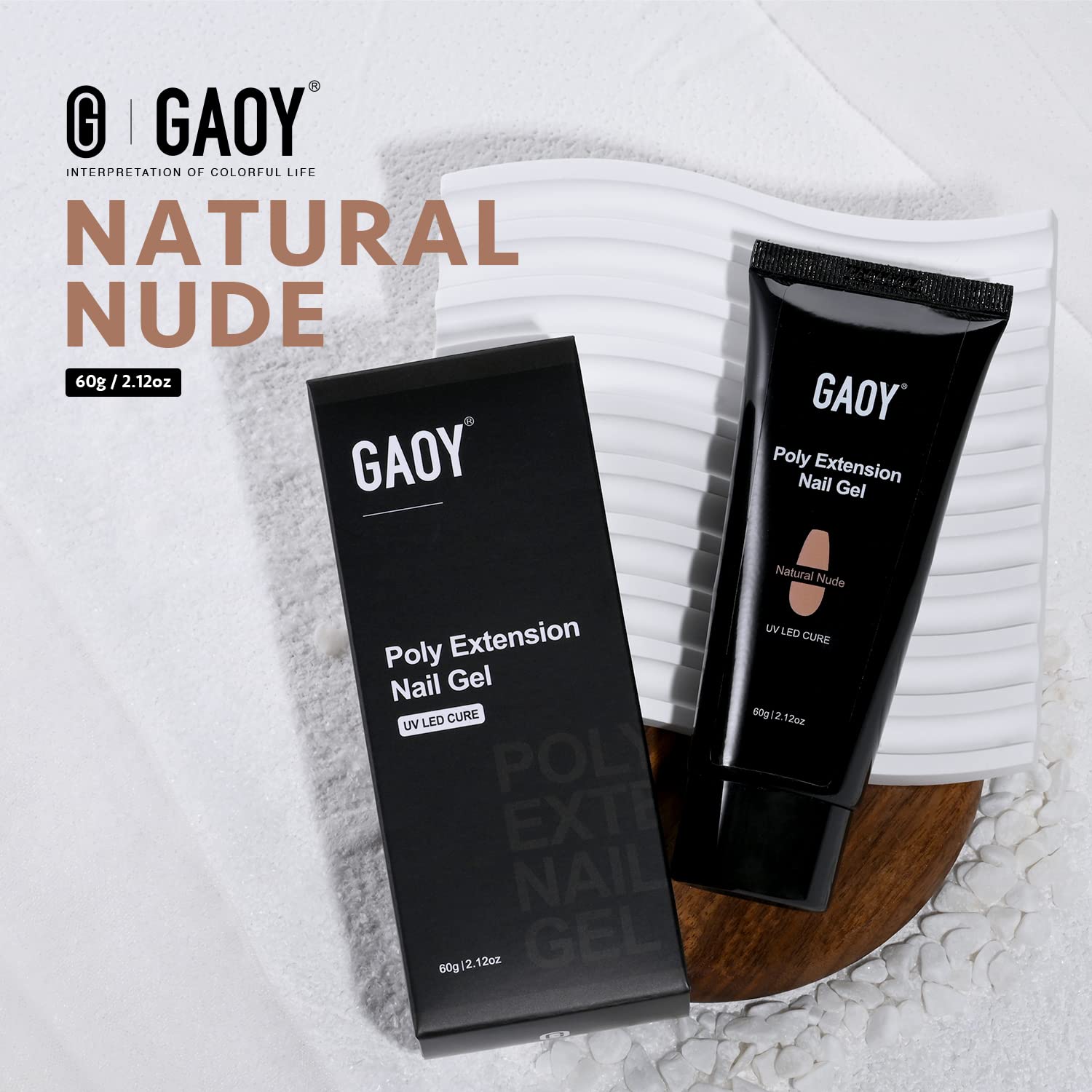 GAOY nail-art workstation with tools for precise designs.