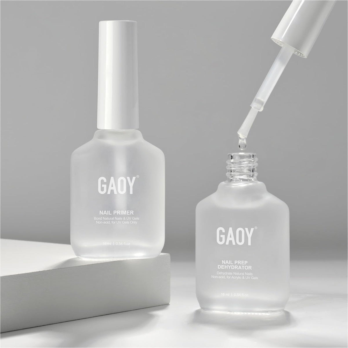 GAOY nail dehydrator bottle removes oils for better gel polish adhesion