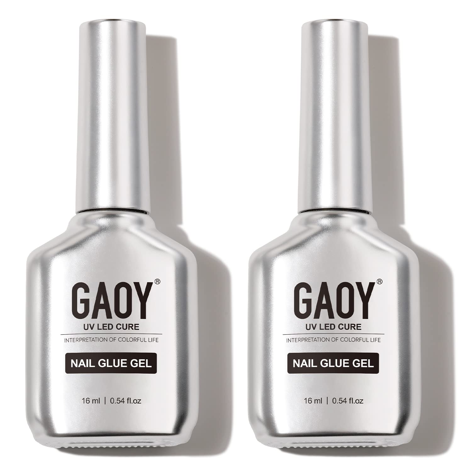 GAOY nail glue bottle 16ml for quick, strong bonds on acrylic tips.