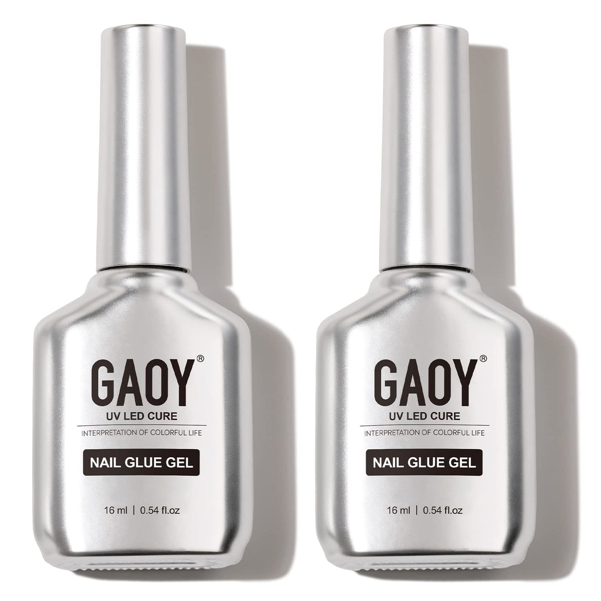 GAOY nail glue bottle 16ml for quick, strong bonds on acrylic tips.