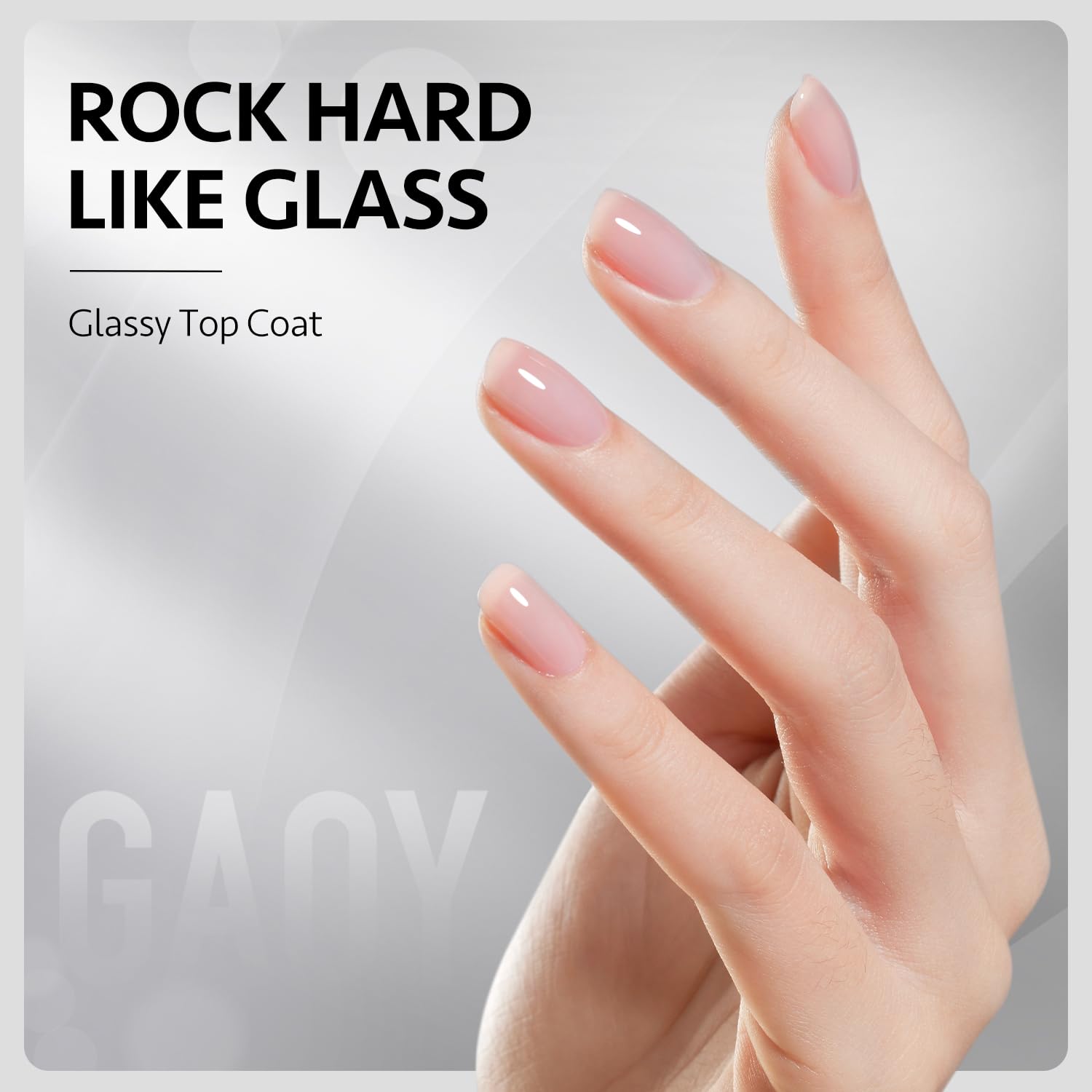 GAOY nail glue gel bottle provides strong bond for extensions.