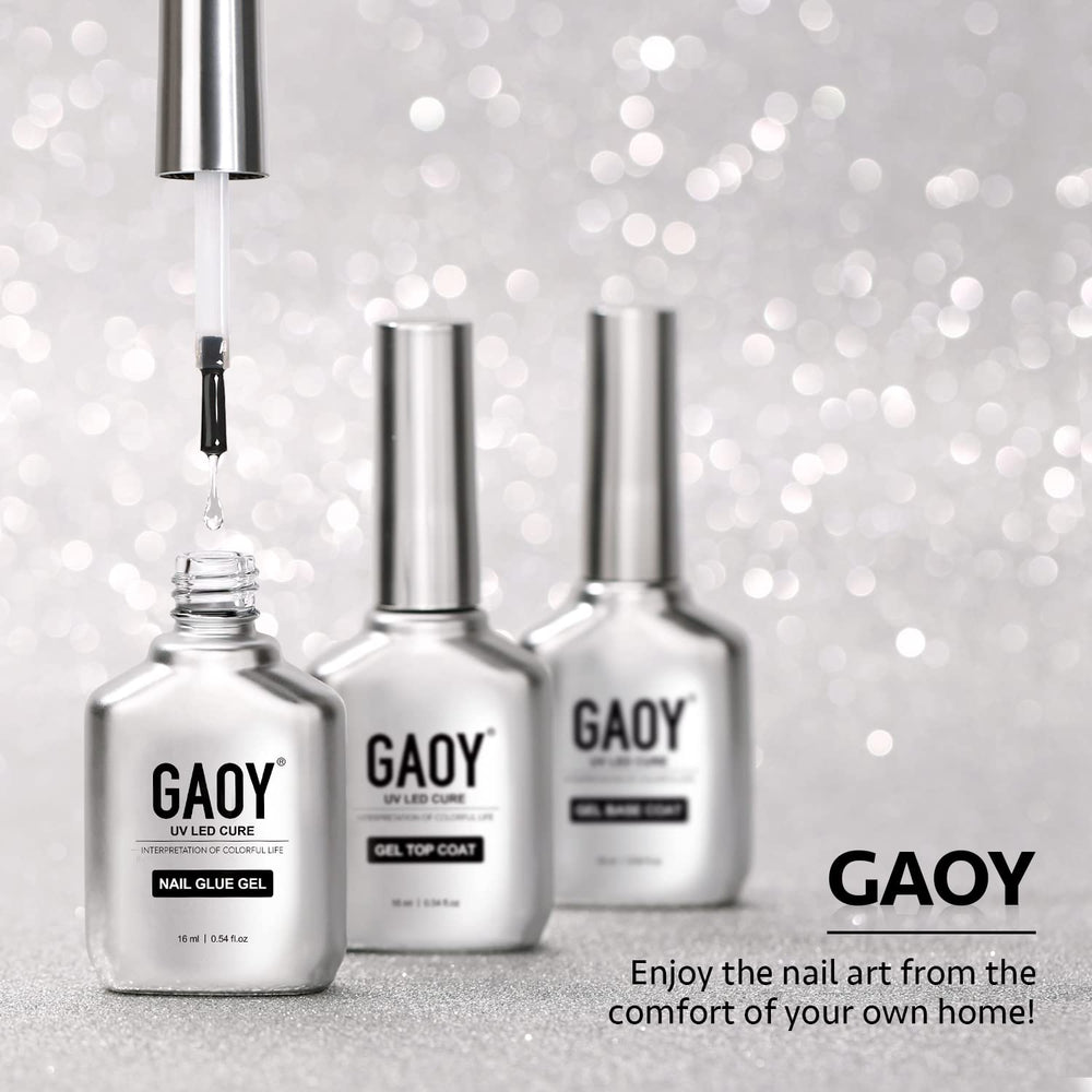 GAOY Nail Glue Gel packaging includes a 16 ml bottle.