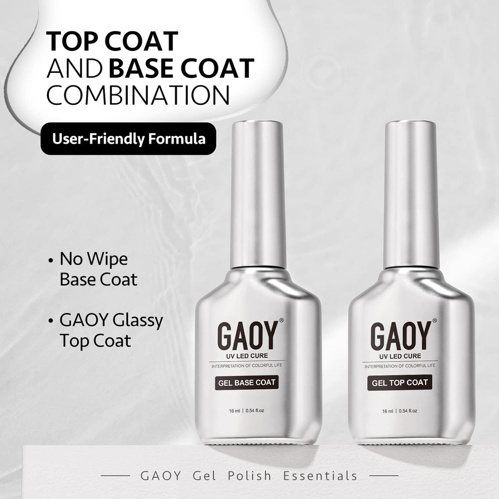 GAOY nail setup showing an all-in-one gel system for durable color
