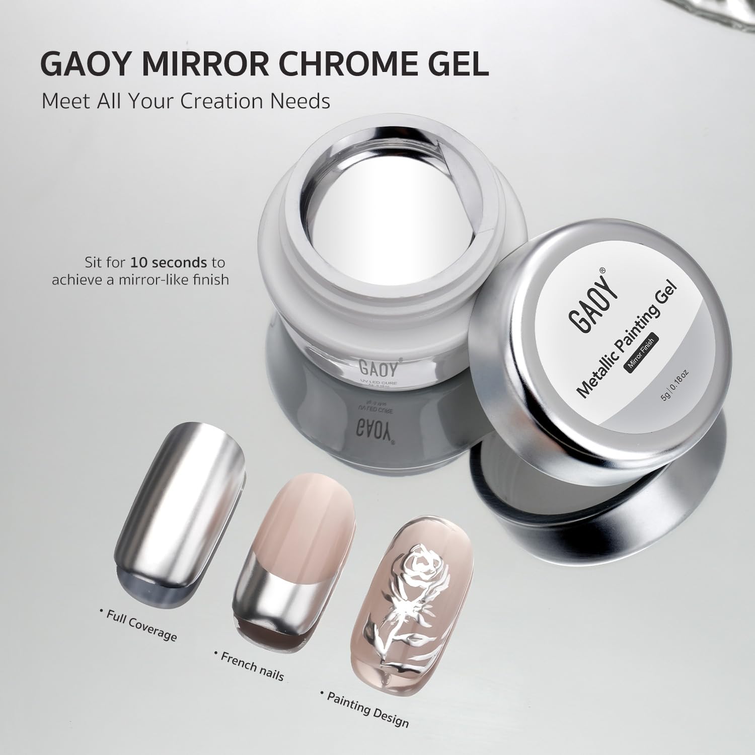 GAOY top coat seals and protects the metal finish for longevity.