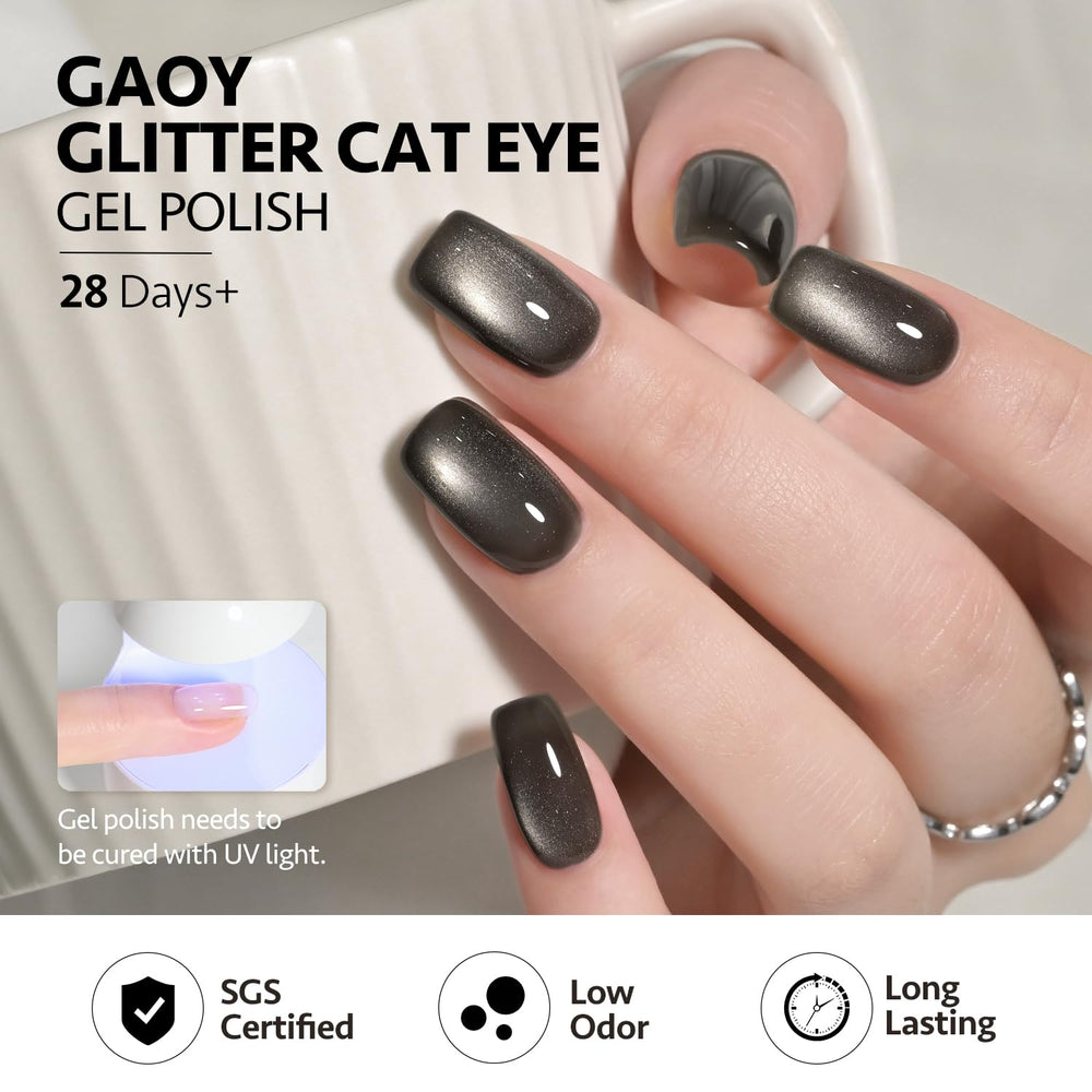 GAOY bottle showcases 16ml of long-lasting color with lower odor.