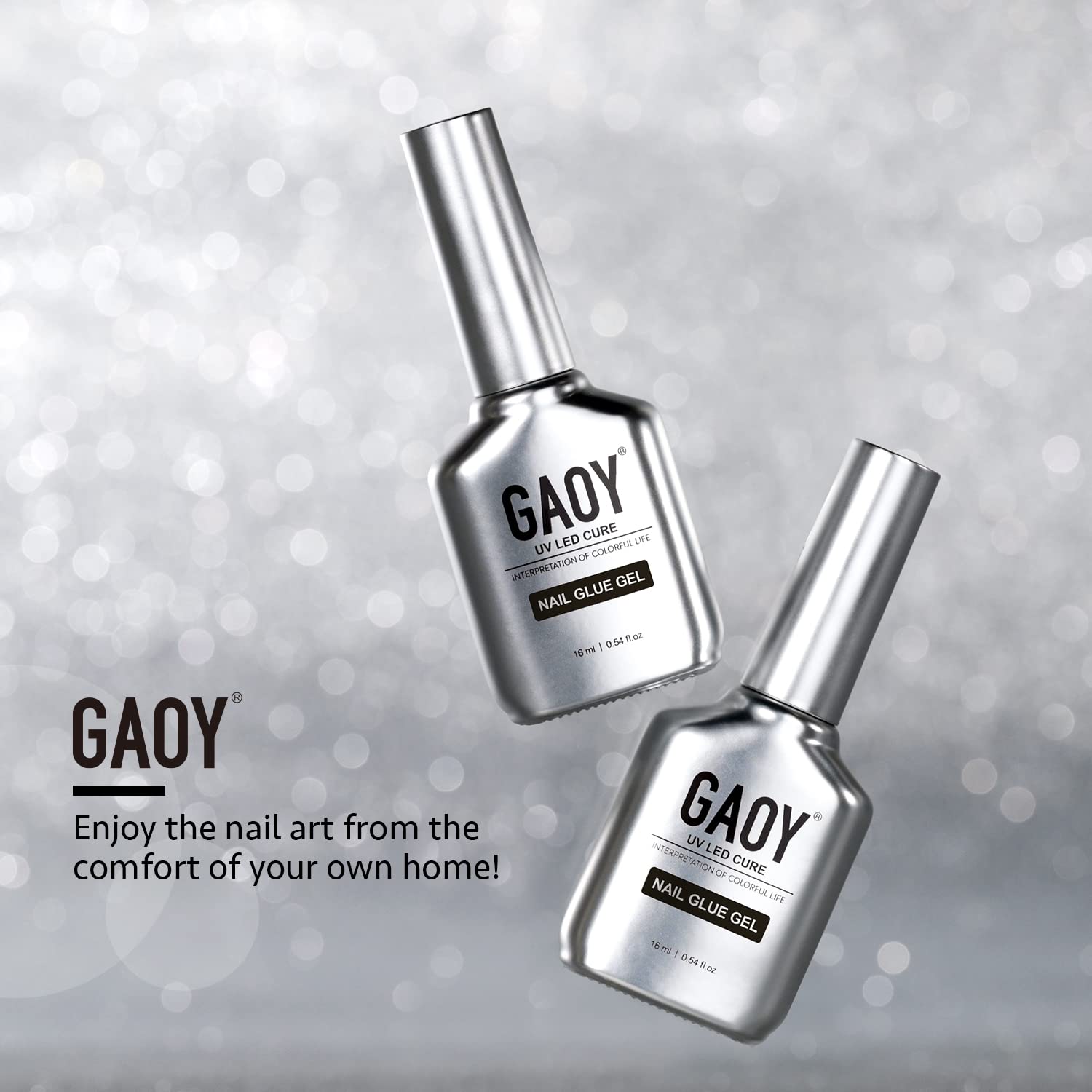 GAOY nail bed buffing prep before glue for better adhesion.