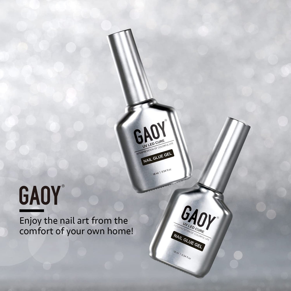 GAOY nail bed buffing prep before glue for better adhesion.