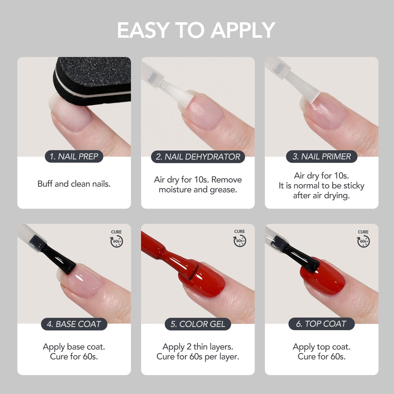 GAOY Nail Primer ideal for at-home manicures and salon-like results.
