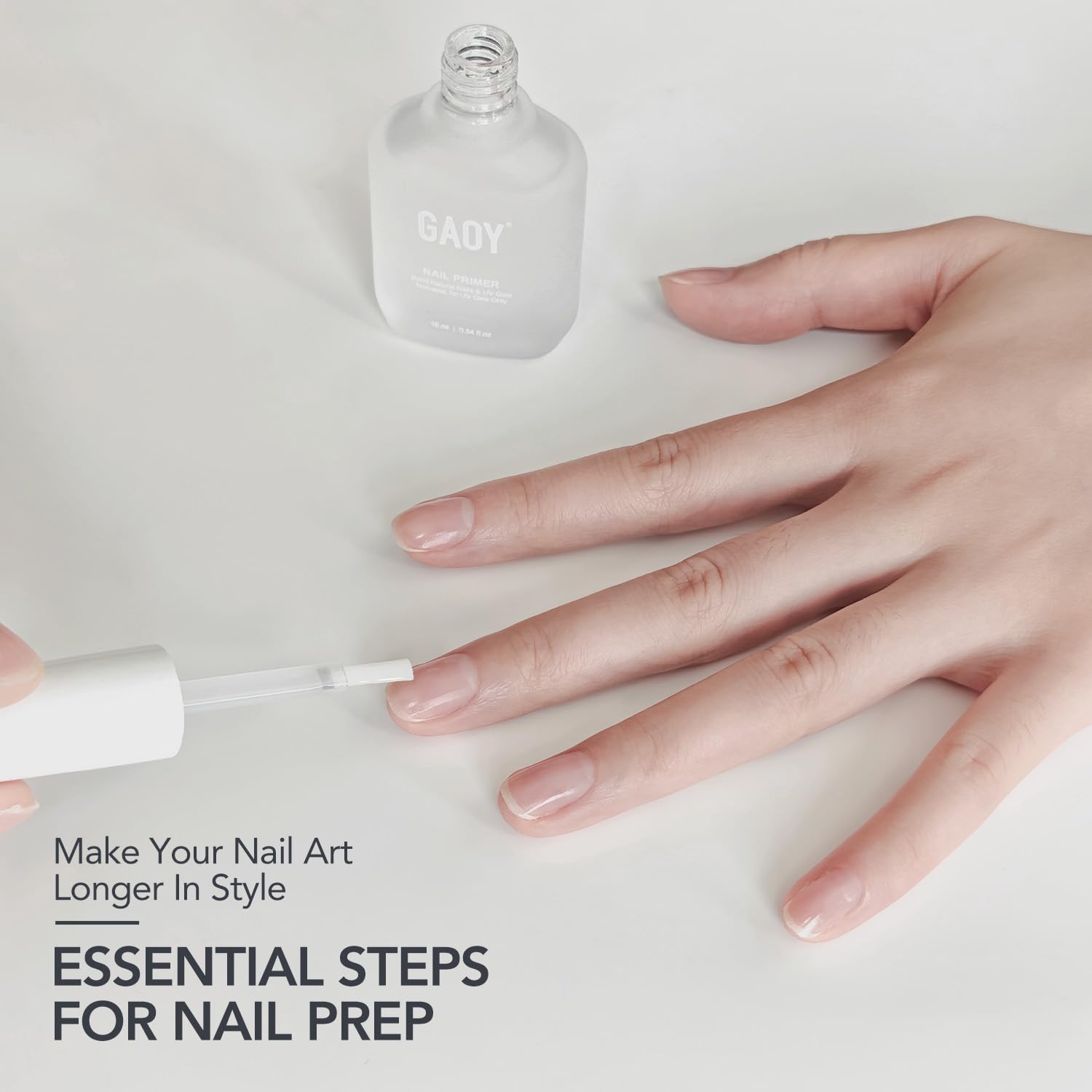 GAOY Nail Primer SGS certified with low odor and safety compliance.
